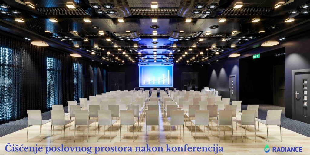Čišćenje poslovnog prostora nakon konferencija