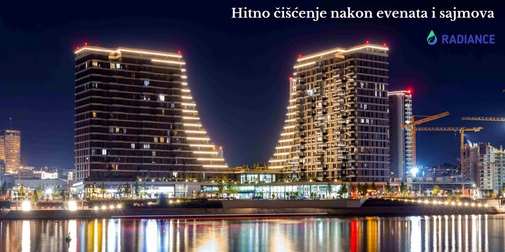 Hitno čišćenje nakon evenata i sajmova na Waterfront Beograd