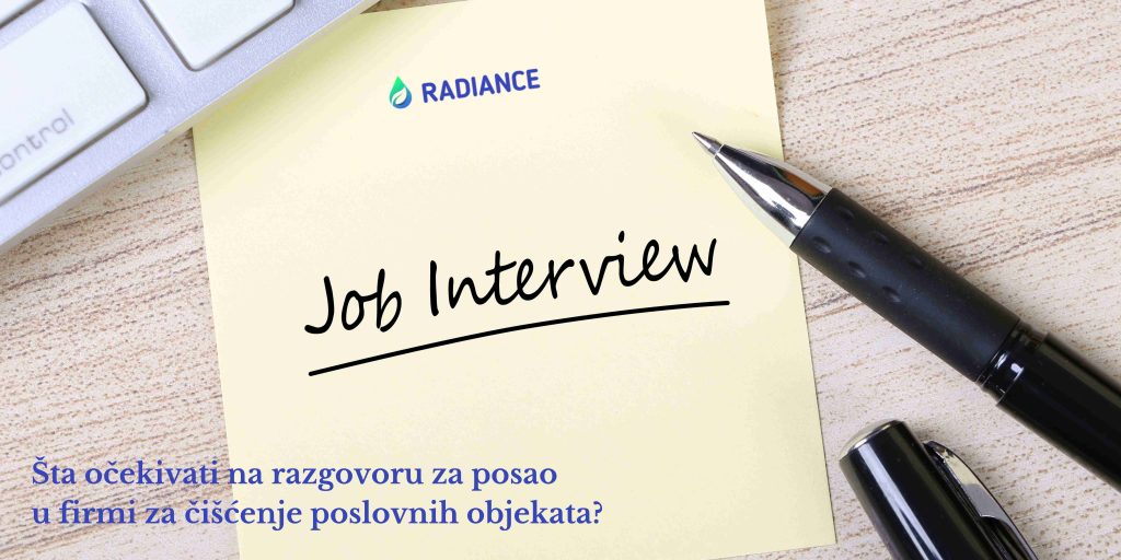 Šta očekivati na razgovoru za posao u firmi za čišćenje poslovnih objekata